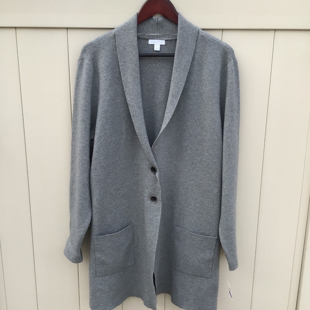 NWT Charter Club sweater coat